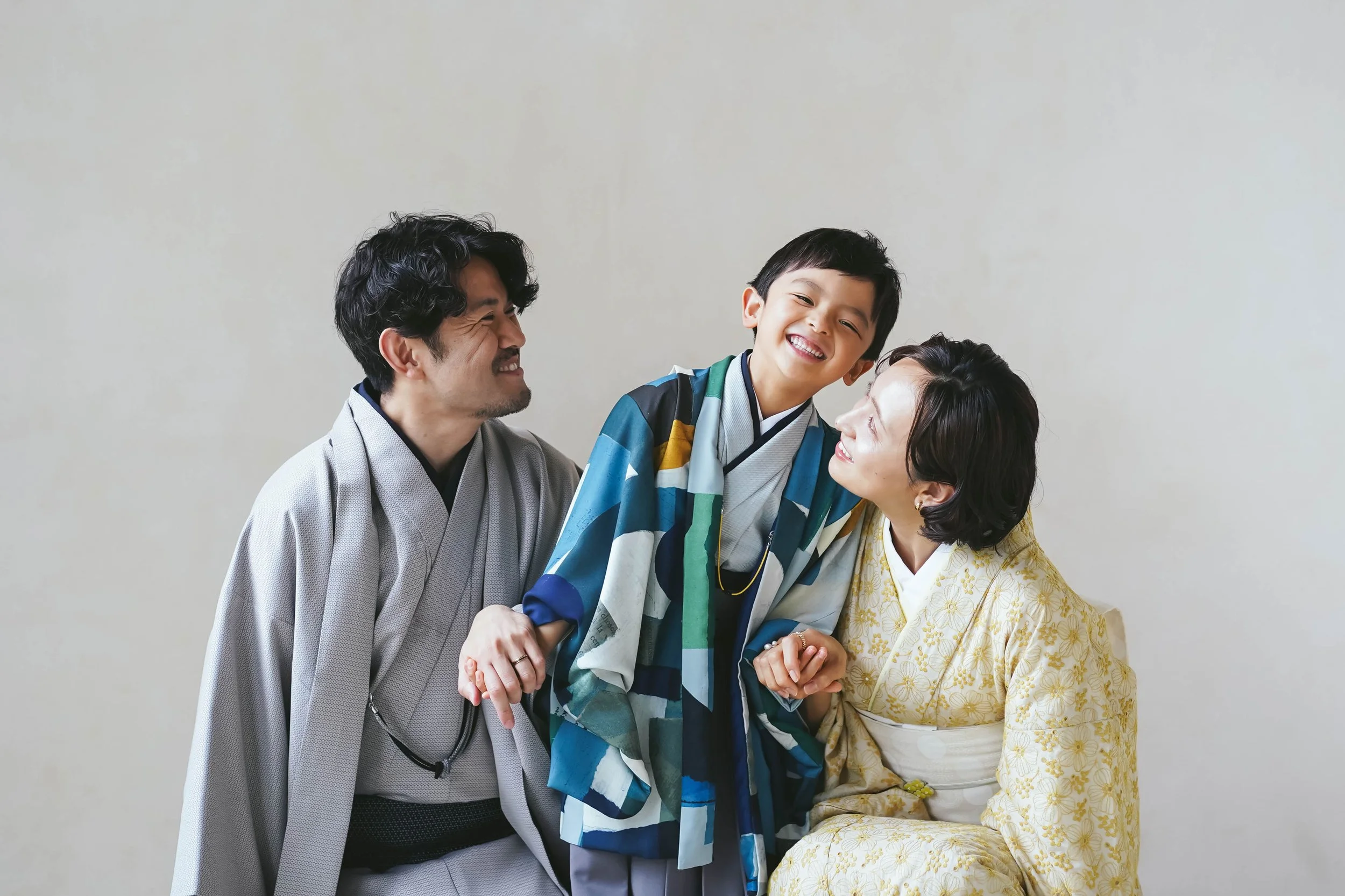 スタジオでの七五三前撮り